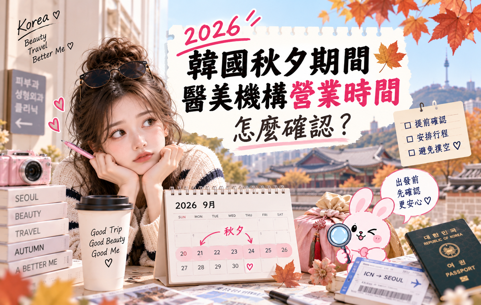 2026 韩国秋夕期间医美机构营业时间怎么确认？